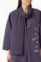 Stylish Embroidered Crepe Abaya with a Matching Shemagh Closure Design - 4