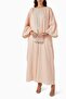 Three Piece Embroidered Abaya Set Combining Comfort and Elegance - 2