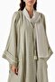 Comfortable Paired Embroidered Abaya and Dress Set for Modern Women - 4