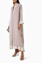 Two-Tone Flounce Abaya Stylish Design Offers Everyday Elegance with Long Sleeves and A-Line Silhouette - 2