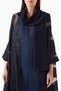 Capture Elegance and Comfort in This Modern Organza Abaya with Naif Beaded Design - 4