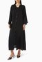 Elegant and Comfortable Look with Stylish Embroidered Lace Detailed Long Sleeve Abaya - 2