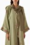 Capture Comfortable Elegance with This Three-Piece Abaya Set Featuring Practical and Stylish Stitching - 4