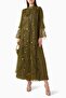 Stylish Lace Abaya with Bead and Sequin Detailing Offers Comfort and Elegance - 2