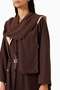 Stylish Waist Row Abaya Combines Modern and Traditional Styles - 5
