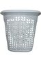 Plastic Laundry Basket Oval Shape 40 Litre (45 x 50 cm) White | Alsaqer Multi Purpose Laun - 5