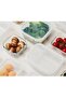 Tempered Glass Square 1.2L – Airtight Food Container with 4-Side Locking Lid - 4