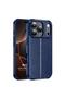 حافظة جلدية من السيليكون باللون الأزرق الداكن متوافقة مع هاتف Apple iPhone 18 Pro Max