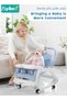 5 in 1 Multifunctional Baby Rocking Chair, Booster Seat, Dinning Dining Chair for Kids, Toddler Stroller With Sunshade Shede, Music and Hanging Toys - 2