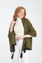 Stylish Plain Stitched Tassel Knitwear Shoulder Shawl, Stylish and Comfortable Poncho Model, Women's Shoulder Shawl - 6