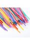 250 Pcs Plastic Color Modeling Straws Bending Lengthening Disposable Safety Decorative Drink - 3