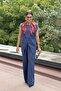 Vest and Pants Set with Button Detail on the Shoulder Cr4006 - 5