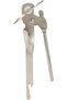 2-in-1 Can Opener with Cap Lifter – Durable Nickel-Plated Metal