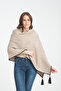 Stylish Plain Stitched Tassel Knitwear Shoulder Shawl, Stylish and Comfortable Poncho Model, Women's Shoulder Shawl - 8