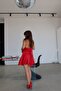Full Length Tie-Up Mini Dress with Six Ruffles - 4