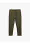 Relaxed Fit Waist Tie Khaki Men's Trousers 6Wam40007Hk - 3