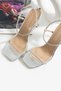 Liora Women's Stone Heeled Shoes Silver - 4