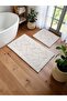 Lunaa Cotton Bath Mat Set (60X100)(50X60)White+