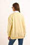 Women's Yellow Teddy Bear Embroidered Stitching Detailed Thick Sweatshirt Swt-19000731 - 7