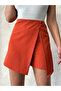 Two Button Cap Shorts Skirt Tile - 5
