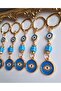 Gift Evil Eye Beaded Blue Keychain 10.5 cm - 4