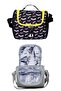 3-Piece Elementary School School Bag for Girls and Boys with Lunchbox and Pen Holder, Black Batman - 5