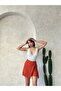 Two Button Cap Shorts Skirt Tile - 2