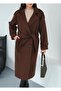 Women's Buttoned Epaulette Lined Cashmere Coat - 4