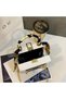 Corner Urban Style Women's Handbag with Lady Head & Faux Pearl Earrings Design - 5