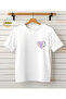 Diamond Heart Printed Mother-Daughter Matching T-Shirt (Add 2 Items to Make a Matching Set) - 3