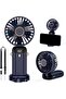 Handheld Fan 3000mAh Rechargeable Mini USB Fan –5 Speed Portable Folding Desk Fan with Power Display