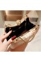 Elegant Peach Goddess Evening Clutch with Golden Accents – Chic Polyester Handbag with Buckle Clos - 5