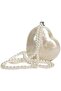Heart-Shaped Acrylic Clutch Bag for Women – Solid Color Mini Evening Purse - 2
