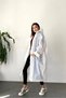 Women's Men's Raincoat Hooded Snap Fastener Eva White Raincoat Bymmrc881r02 - 8