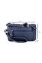 Men's Navy Blue Multi-Compartment Wristband Belted Hand Strap Portfolio Bag Handbag - 4