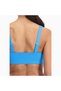 Womens Swim Scoop Neck Bikini Top - Blue - 5