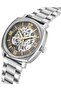 39mm Automatic Men's Watch with Antique Silver Dial & Stainless Steel Bracelet - 2