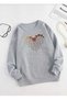 Unisex Trendy Oversize Sweatshirt with Melting Hearts Print Design