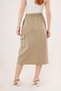 Women's Skirt with Front Slit and Cargo Pockets - 7