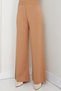 Fatella Women's Comfortable Fit Wide-Leg Knit Pants with Elastic Waistband