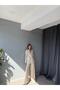 Dark Beige Linen Jacket and Pants Set - 6