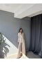 Dark Beige Linen Jacket and Pants Set - 7
