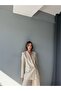 Dark Beige Linen Jacket and Pants Set - 2