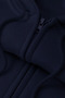Unisex Navy Blue Zipper Hooded Sweatshirt - 3