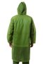 Women's Men's Raincoat Hooded Eva Dark Green Army Green Raincoat with Snap Fasteners Bymmrc881R1 - 5