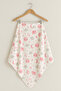 100% Cotton Muslin Baby Blanket 100X100 cm - Double Sided Pink Moon and Star Pattern - 3