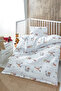 Wooden Teddy Bear 100% Organic Cotton Baby Bedding Set with Sheets - 2
