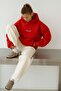 3 Yarn Combed Cotton Peteet Studios Printed Unisex Hooded Sweatshirt