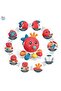 Cute Octopus Baby Toy with 10 Functional Montessori Teethers, Blue Color - 2
