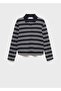 Striped Polo Neck T-Shirt - 3